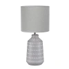 Kirkland's Ceramic Boho Pattern Table Lamp In Gray