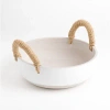 Kirkland's Ceramic Bowl With Rope Handles In White