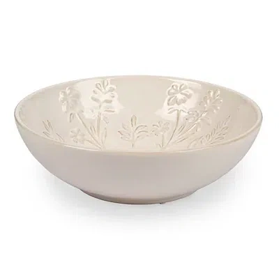 Kirkland's Ceramic Floral Decorative Bowl In White