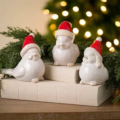 Kirkland's Ceramic Joy Bird Figurines In Multi