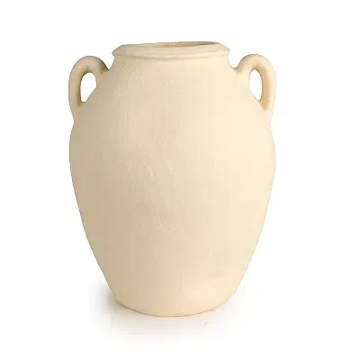 Kirkland's Ceramic Jug Vase With Two Handles In Neutral