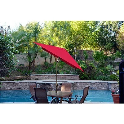 Kirkland's Champagne 10 Ft. Hand Crank Tilt Umbrella In Multi