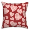 Kirkland's Checkered Hearts Pattern Pillow In Multi