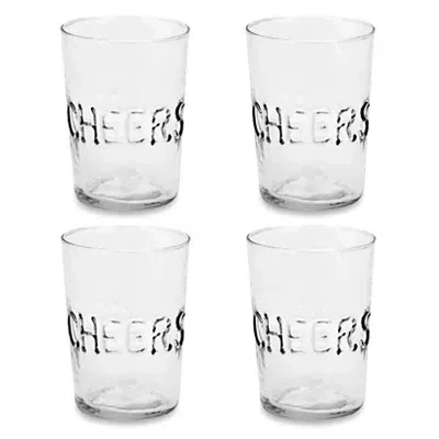 Kirkland's Cheers Glass Tumblers In Transparent