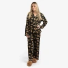 Kirkland's Cheetah Large Pajama Set In Black