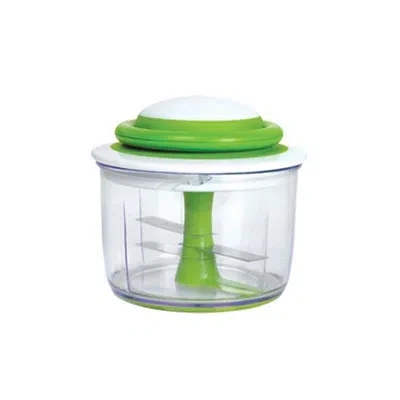 Kirkland's Chef'n Veggichop Green Hand-powered Food Chopper In Transparent