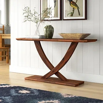 Kirkland's Chestnut Ramus Console Table In Brown