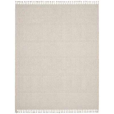Kirkland's Chevron Diamond Tasseled Area Rug In Neutral