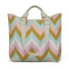 Kirkland's Chevron Tote Bag In Multi