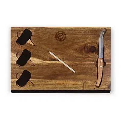 Kirkland's Chicago Cubs Cheese Board And Tools Set In Brown