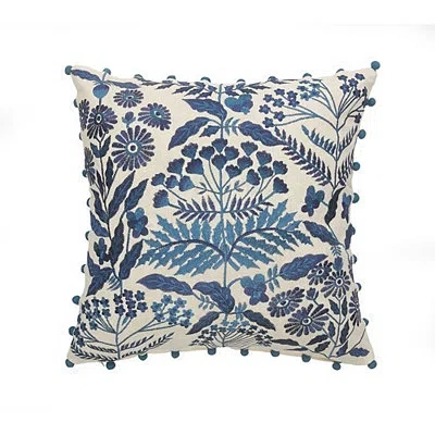 Kirkland's Chinoiserie Floral Pillow In Blue