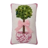 Kirkland's Chinoiserie Topiary Hooked Pillow In Multi