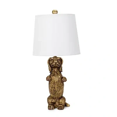 Kirkland's Chloe Dachshund Table Lamp In White