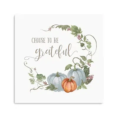 Kirkland's Choose To Be Grateful Canvas Art Print In White