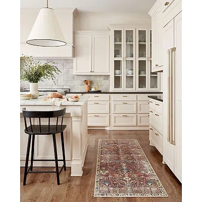 Kirkland's Chris Loves Julia X Loloi Jules Merlot Rug In Multi