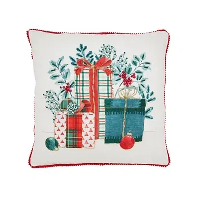 Kirkland's Christmas Gifts And Greenery Pillow In Multi
