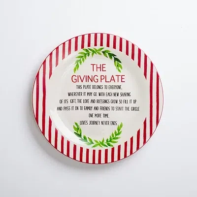 Kirkland's Christmas Giving Plate In Multi