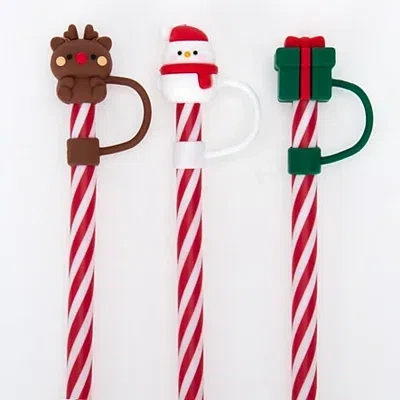 Kirkland's Christmas Hydration Straws In Multi