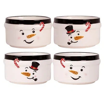 Kirkland's Christmas Snowman Ramekins In White