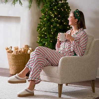 Kirkland's Christmas Stripe Small Pajama Set In Multi