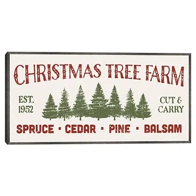 Kirkland's Christmas Tree Farm Framed Canvas Art In Multi