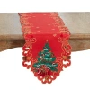 Kirkland's Christmas Tree Shaped Edge Table Runner In Multi