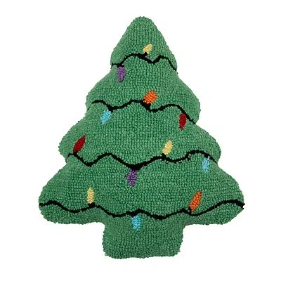 Kirkland's Christmas Tree Shaped Pillow In Multi
