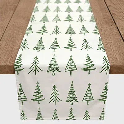 Kirkland's Christmas Tree Table Runner In Green