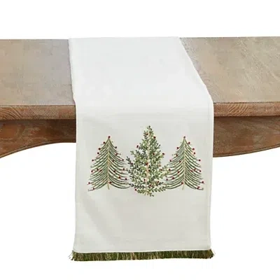Kirkland's Christmas Tree Trio Table Runner In Multi