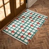 Kirkland's Christmas Trees & Bow Reversible Scatter Rug In Multi