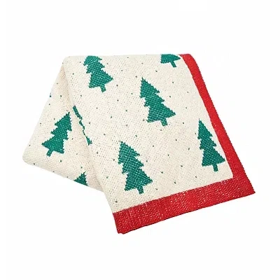 Kirkland's Christmas Trees Dotted Throw In Multi