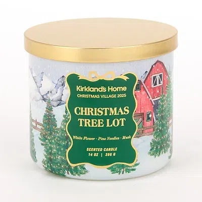 Kirkland's Christmas Village Tree Lot Jar Candle In Multi