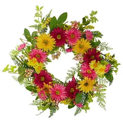 Kirkland's Chrysanthemum Daisy Wreath In Multi