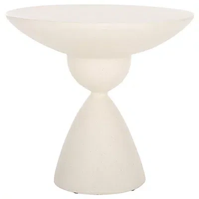 Kirkland's Ciarra Modern Accent Table In White