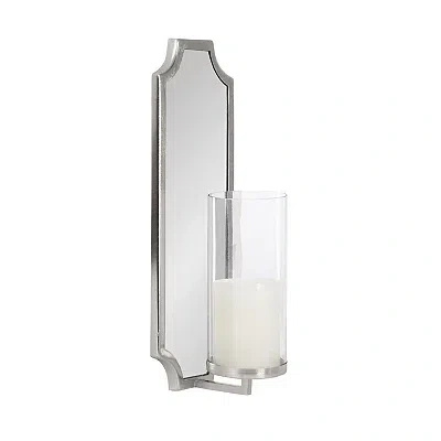 Kirkland's Ciel Silver Mirrored Pillar Candle Sconce