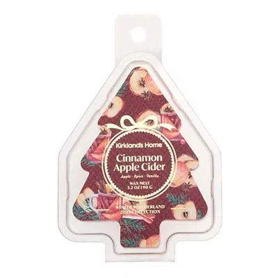 Kirkland's Cinnamon Apple Cider Tree Shaped Wax Melts In Burgundy