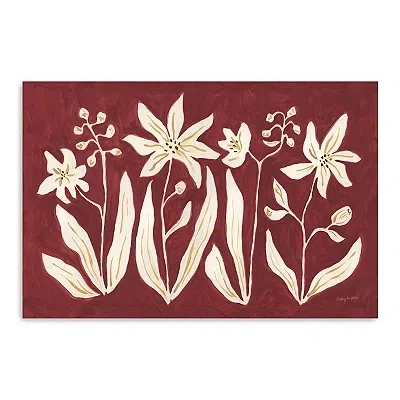 Kirkland's Cinnamon Flowers Canvas Art Print In Multi