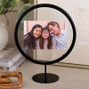 Kirkland's Circular Floating Picture Frame Stand In Black
