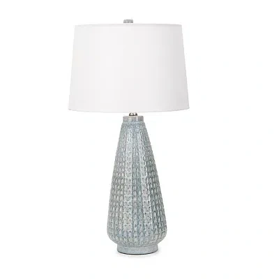 Kirkland's Claire Ceramic Tapered Table Lamp In White