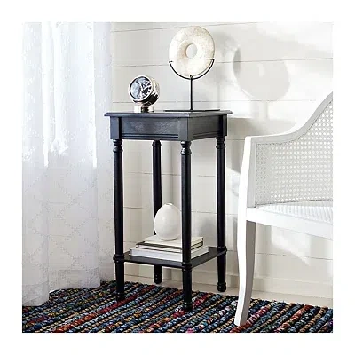 Kirkland's Classic Black Tegan Square Accent Table