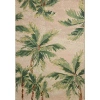 Kirkland's Clay And Green Palm Trees Area Rug In Multi