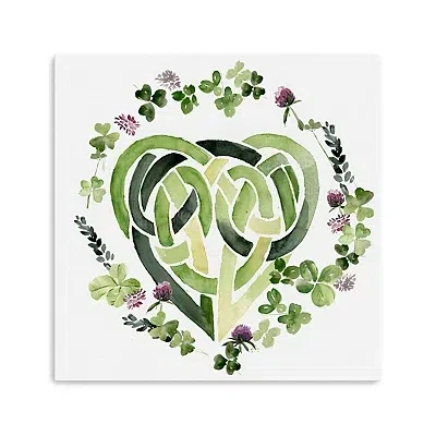 Kirkland's Clover Collection Canvas Art Print In White