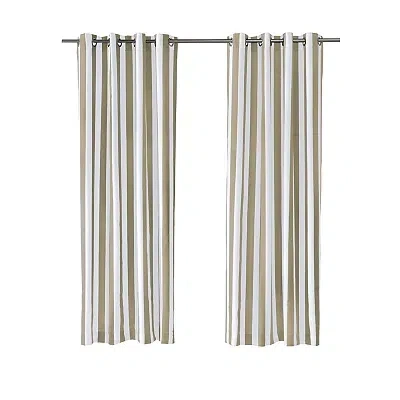 Kirkland's Coastal Stripe Outdoor Curtain Panel In Multi
