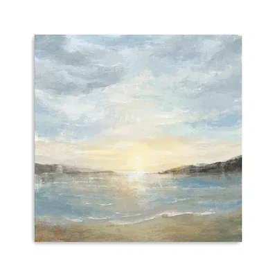 Kirkland's Coastal Sunset Canvas Art Print In Blue