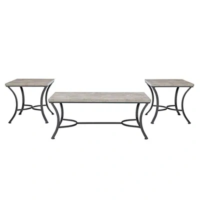 Kirkland's Coffee & Side Table Set In Brown