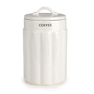 Kirkland's Coffee Bar Canister In White