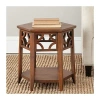 Kirkland's Colin Hexagon Accent Table In Brown