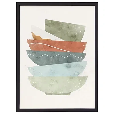 Kirkland's Colorful Bowls Framed Art Print In Multi