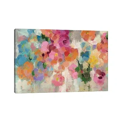 Kirkland's Colorful Garden I Giclee Canvas Art Print In Multi