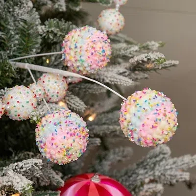 Kirkland's Colorful Stripe Sprinkle Ball Tree Pick In Multi